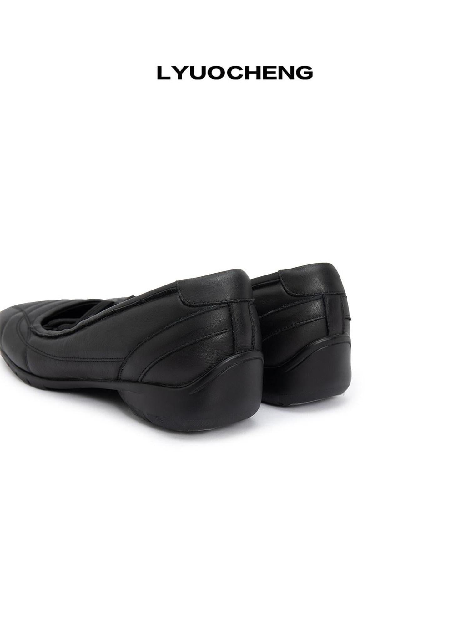 LYUOCHENG Cushioned Square Toe Lace Up Low Cut Women&
