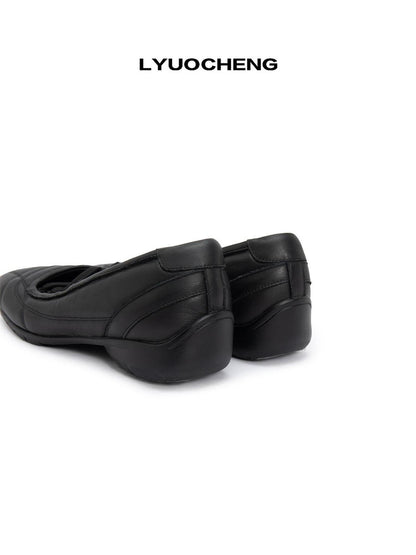 LYUOCHENG Cushioned Square Toe Lace Up Low Cut Women&