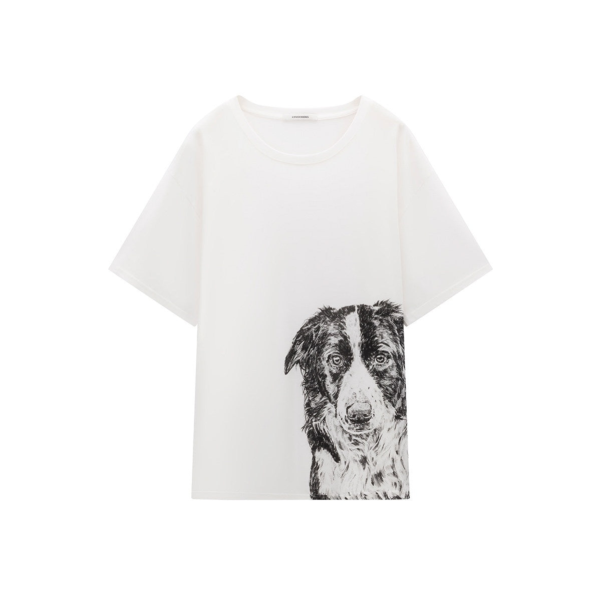 LYUOCHENG_Dog_Print_Loose_Fit_Crew_Neck_Women&