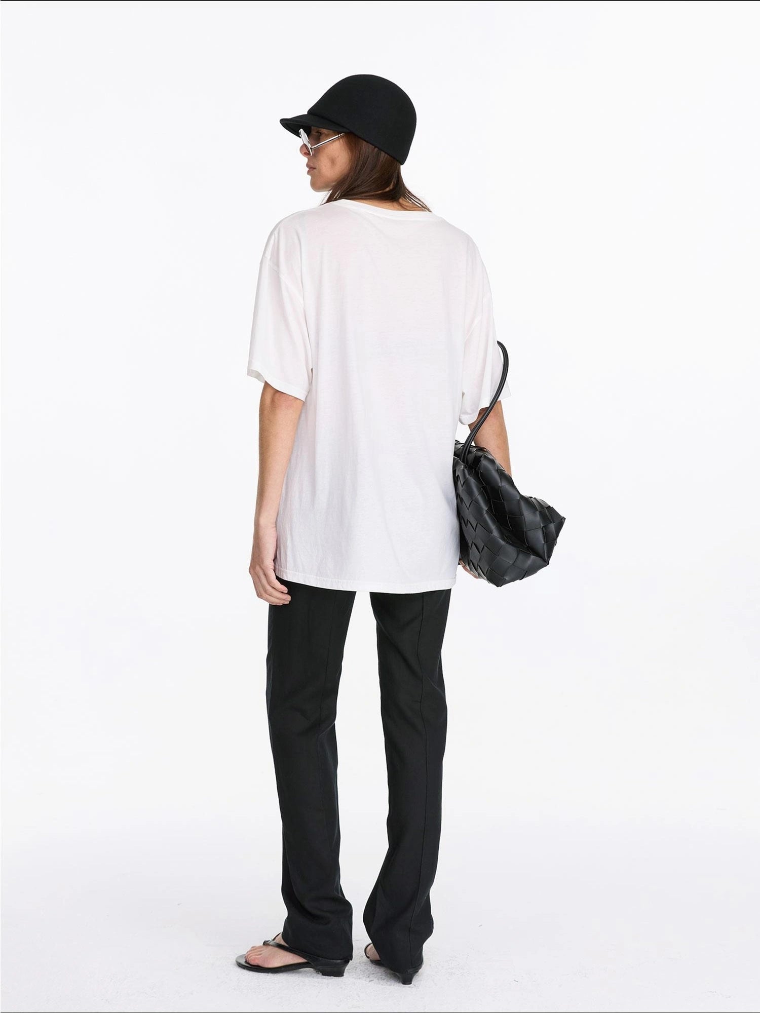 LYUOCHENG Dog Print Loose Fit T-Shirt