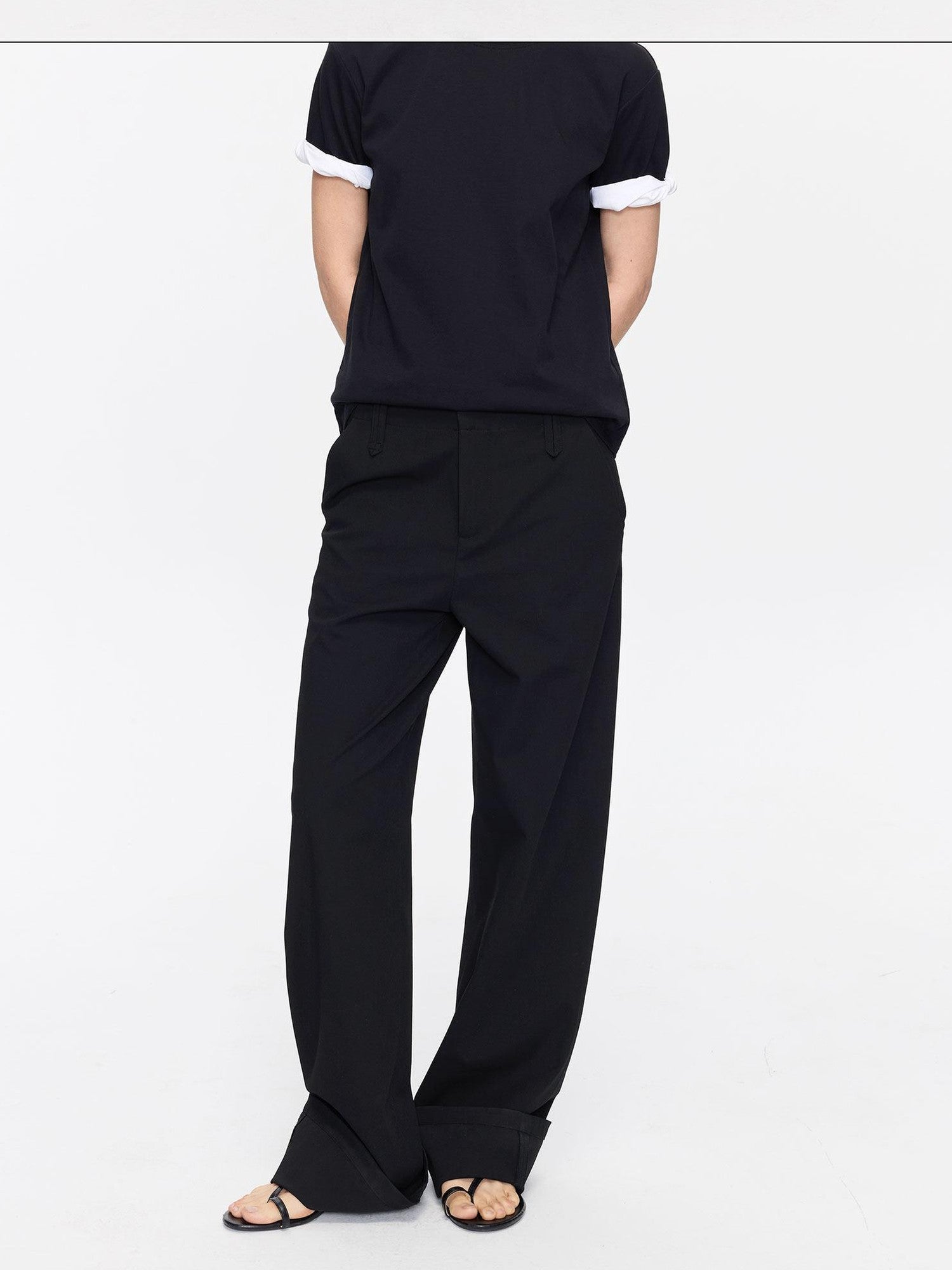 LYUOCHENG Extra Long Straight Pencil Low Rise Women&