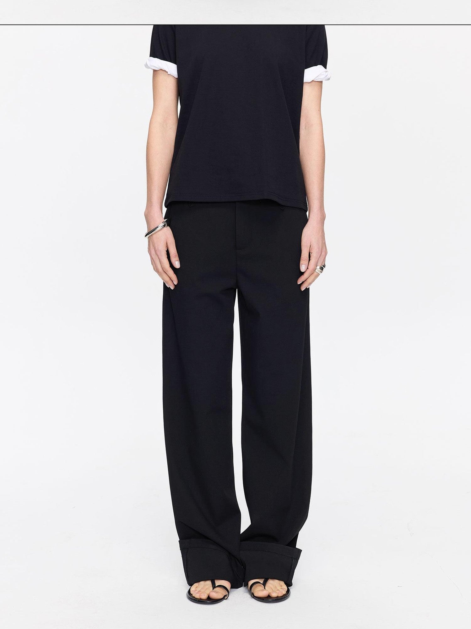 LYUOCHENG Extra Long Straight Pencil Low Rise Women&