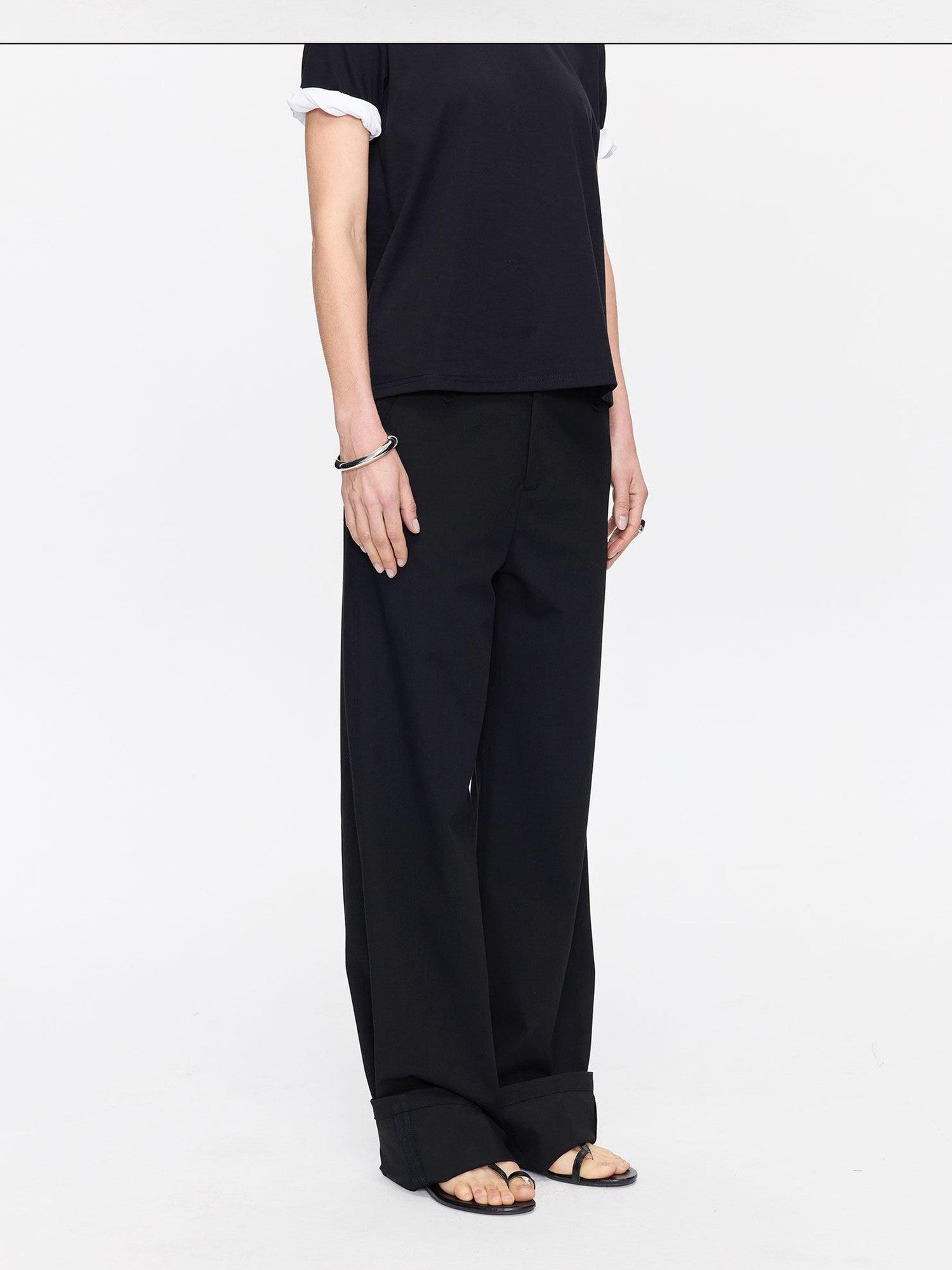 LYUOCHENG Extra Long Straight Pencil Low Rise Women&