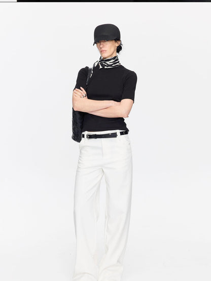 LYUOCHENG Extra Long Straight Pencil Low Rise Women&
