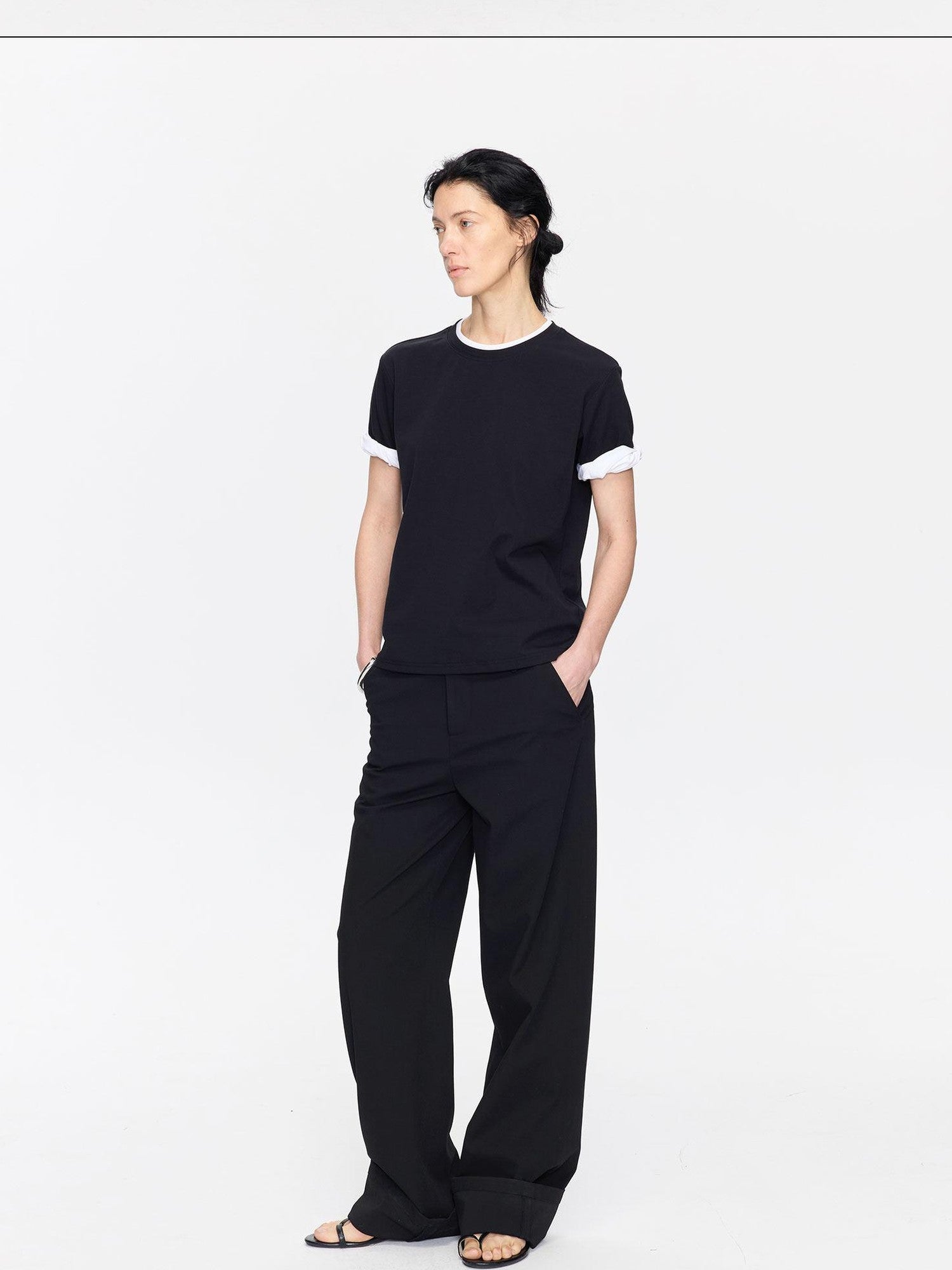 LYUOCHENG Extra Long Straight Pencil Low Rise Women&