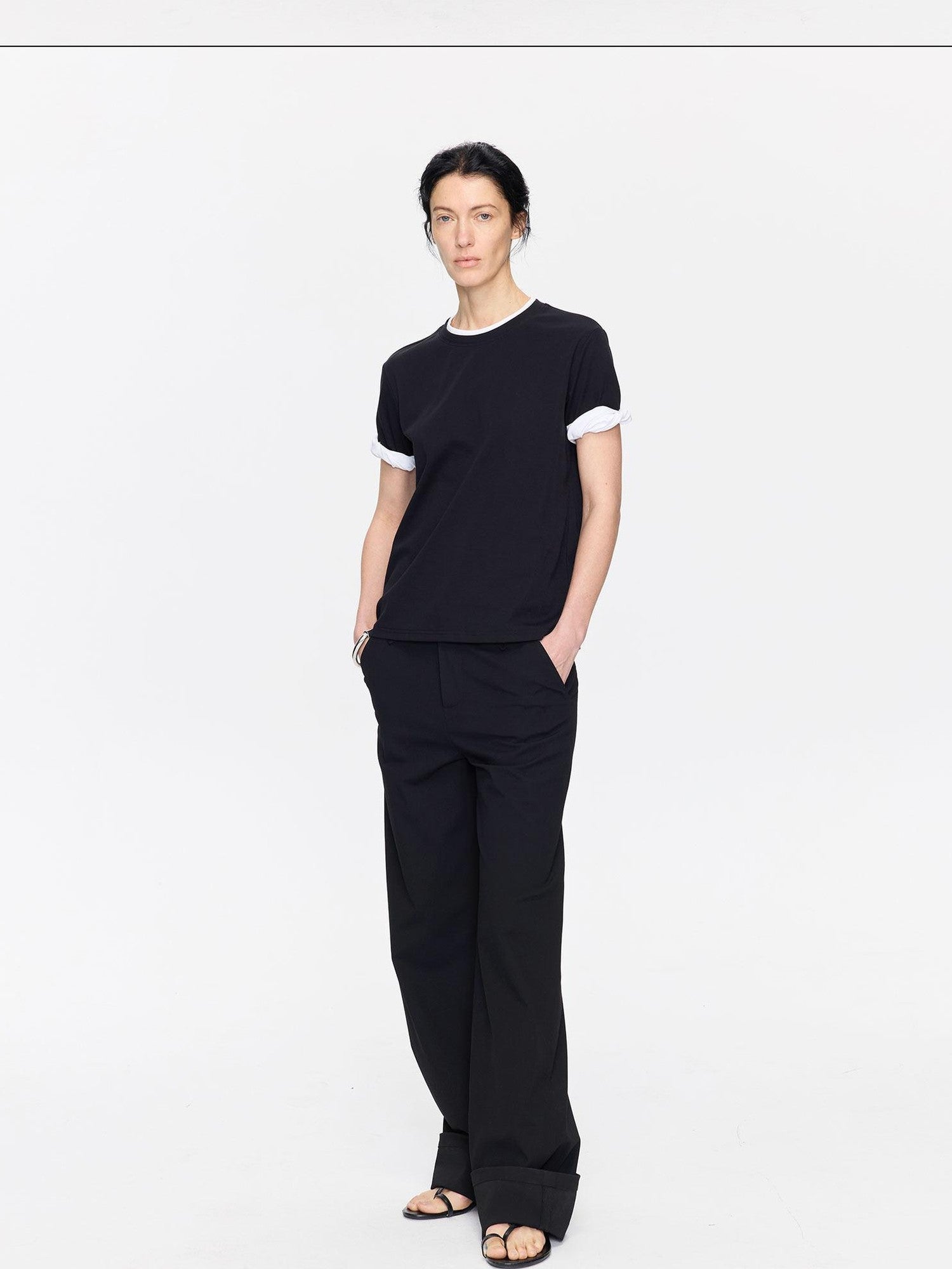 LYUOCHENG Extra Long Straight Pencil Low Rise Women&