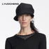 LYUOCHENG_Faux_Linen_Irregular_Adjustable_Tie_Strap_Short_Brim_Women&