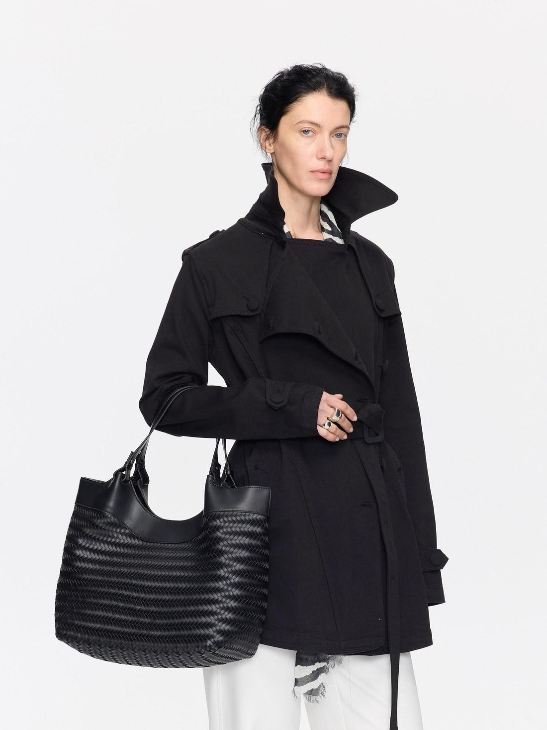 LYUOCHENG Fine Woven Minimalist Large Capacity Tote Women&