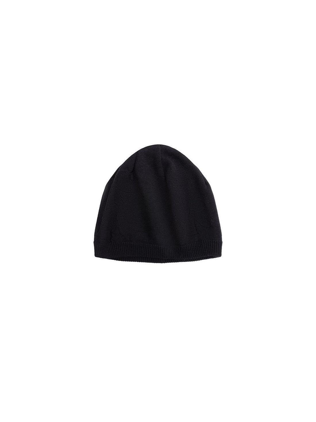 LYUOCHENG Floral Knit Beret Hat Black