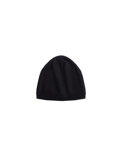 LYUOCHENG Floral Knit Beret Hat Black