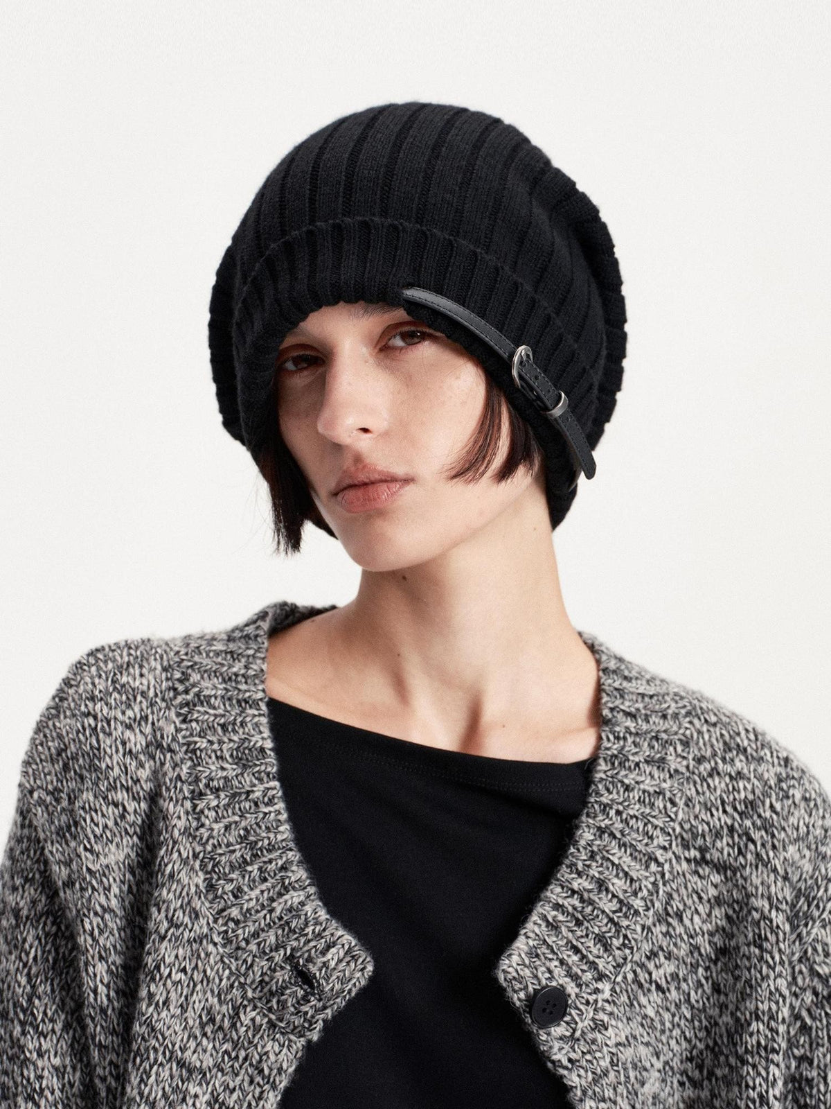 LYUOCHENG Foldable Solid Color Knit Warm Women&