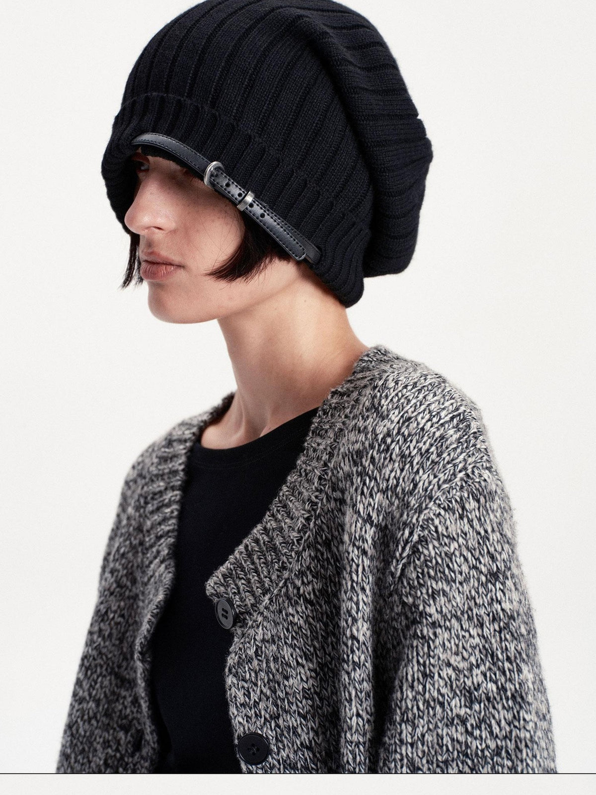 LYUOCHENG Foldable Solid Color Knit Warm Women&