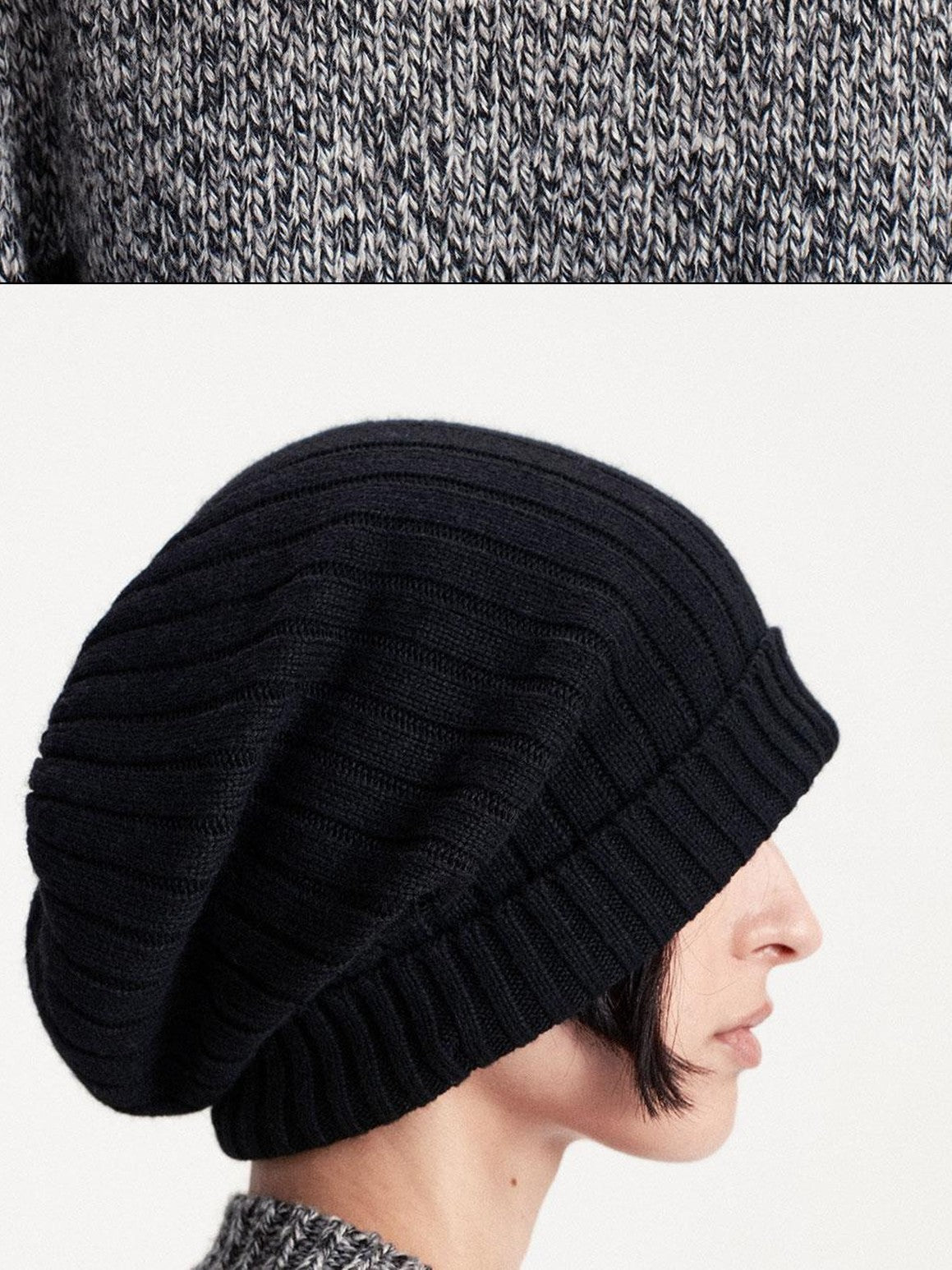 LYUOCHENG Foldable Solid Color Knit Warm Women&