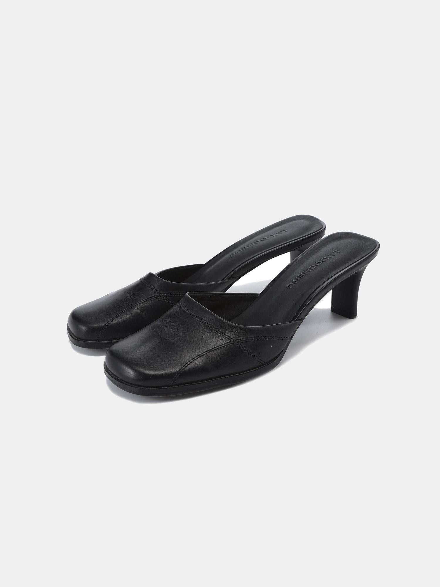 LYUOCHENG Halfwrap Square Toe Breathable Non Slip Women&