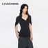 LYUOCHENG_Henley_Raglan_Fitted_Casual_Women&