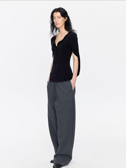 LYUOCHENG Henley Raglan Fitted Casual Women&