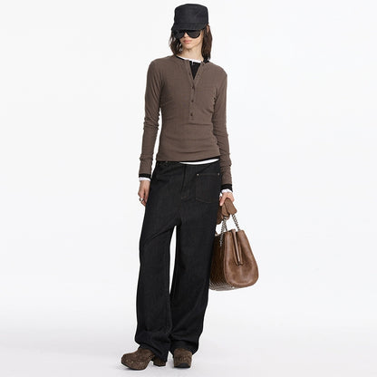 LYUOCHENG_Henry_Neck_Acetate_Staple_Long_Sleeve_Top_MISSTT