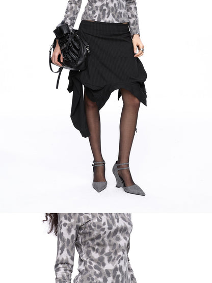 LYUOCHENG Inverted Stripe 3 Way Shirt A Line Women&