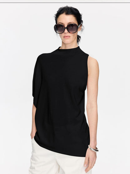 LYUOCHENG Irregular Anti Pilling Knit Batwing Women&