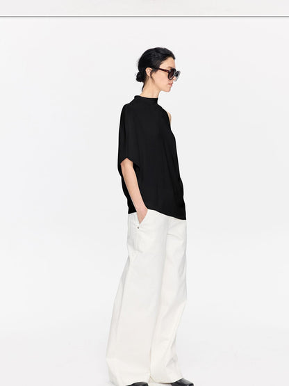 LYUOCHENG Irregular Anti Pilling Knit Batwing Women&