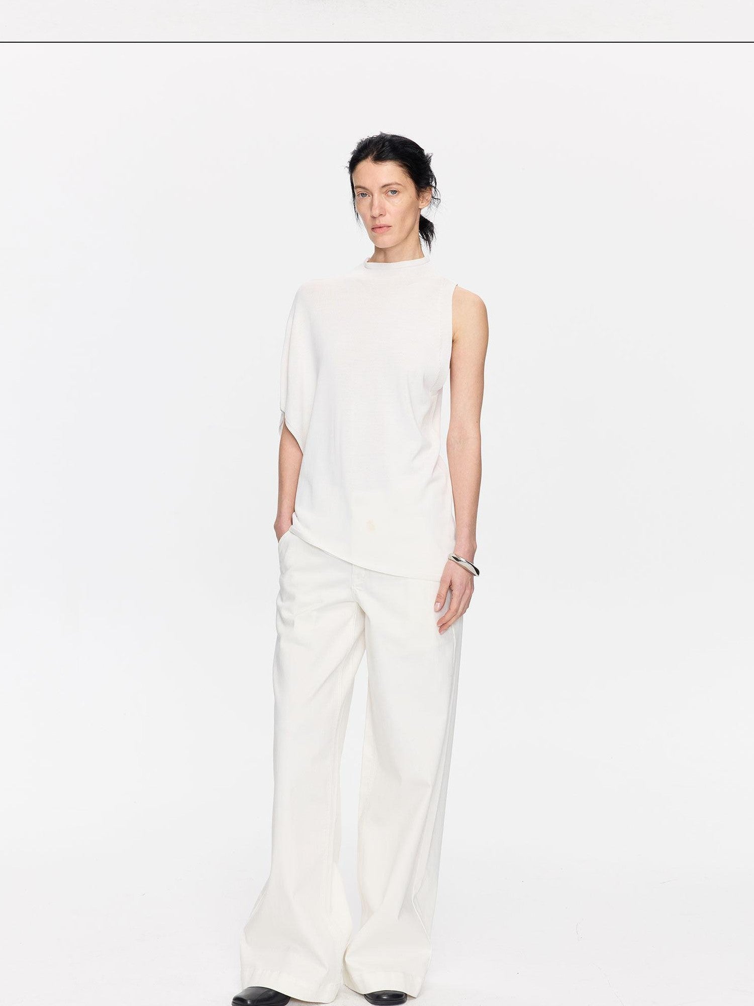 LYUOCHENG Irregular Anti Pilling Knit Batwing Women&