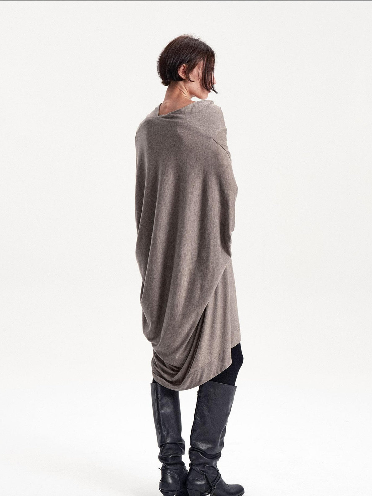 LYUOCHENG Irregular Draped One Shoulder Women&