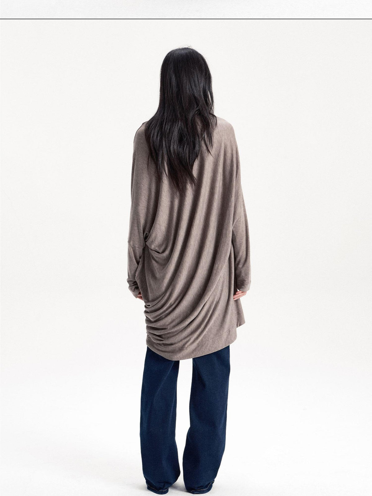LYUOCHENG Irregular Draped One Shoulder Women&