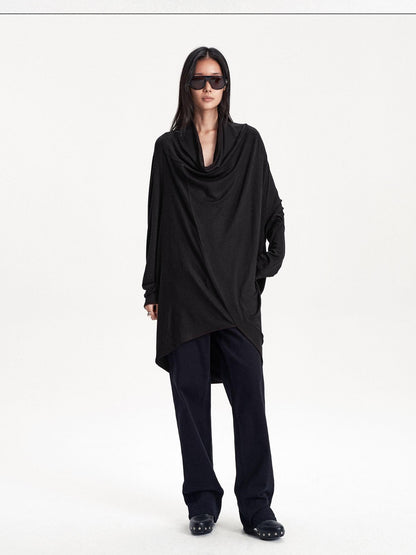 LYUOCHENG Irregular Draped One Shoulder Women&