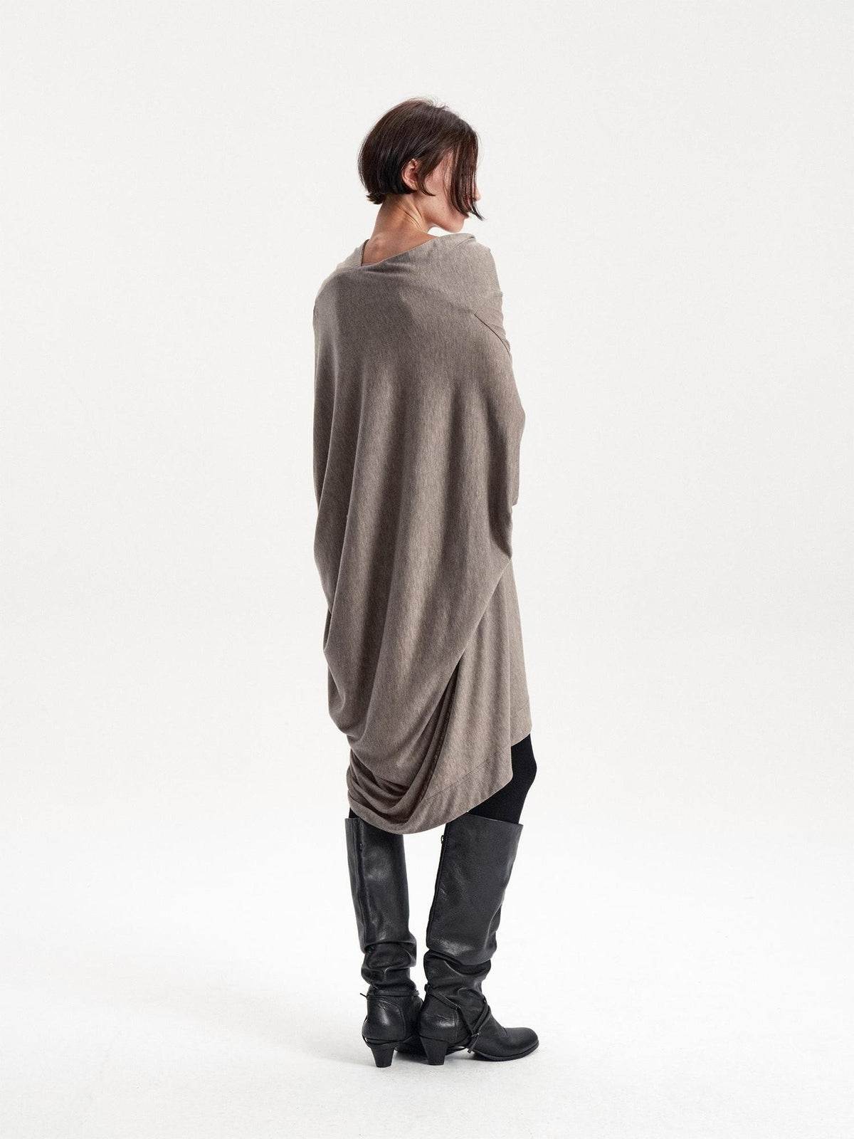 LYUOCHENG Irregular Draped One Shoulder Women&