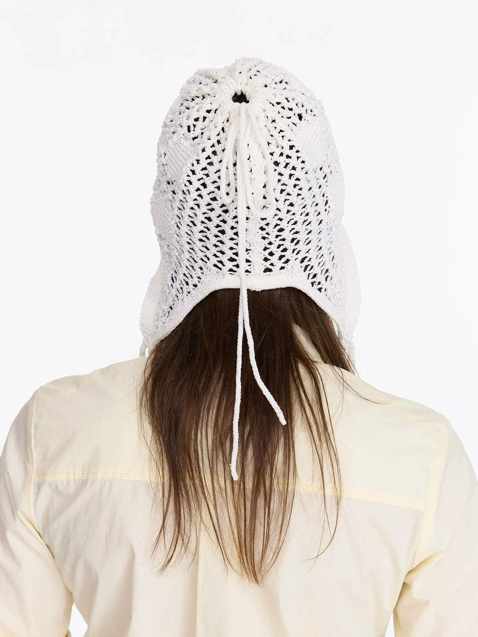 LYUOCHENG Knit Mesh Slouchy Beanie With Drawstring