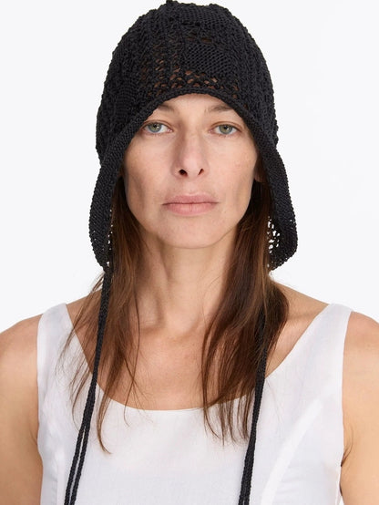 LYUOCHENG Knit Mesh Slouchy Beanie With Drawstring