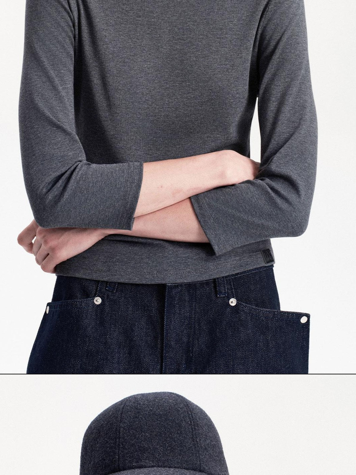 LYUOCHENG Knitted Boat Neck Solid Color Slim Fit Women&