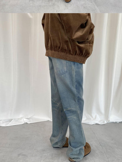 LYUOCHENG Light Blue Washed High Waist Women&