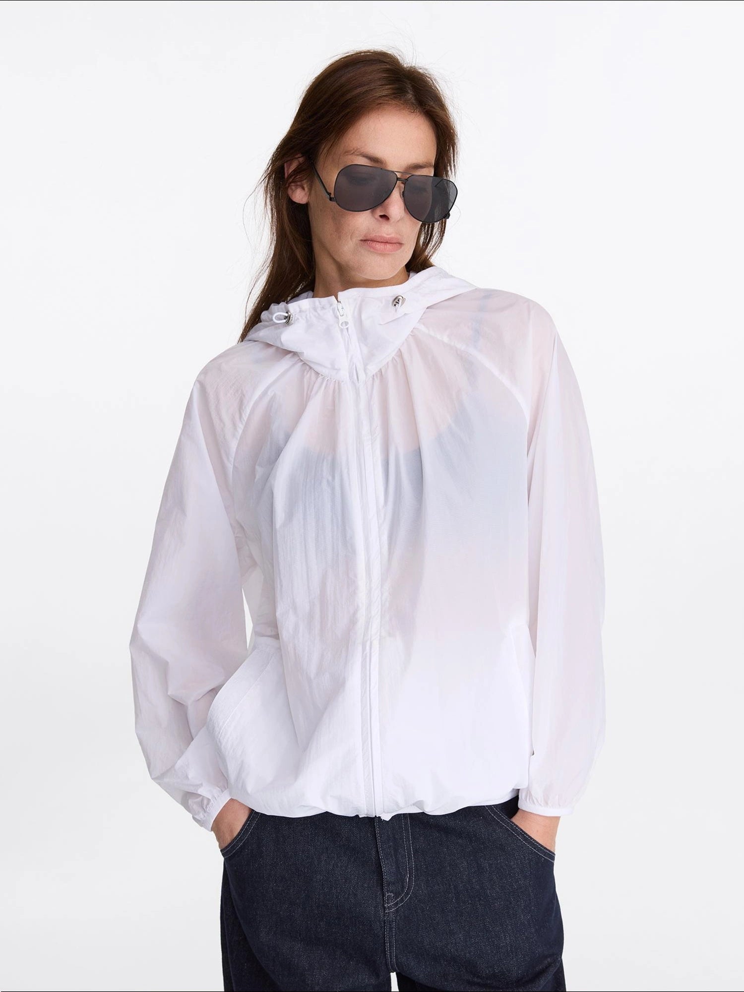 Lightweight Upf 50 Plus Hooded Sun Protection Jacket