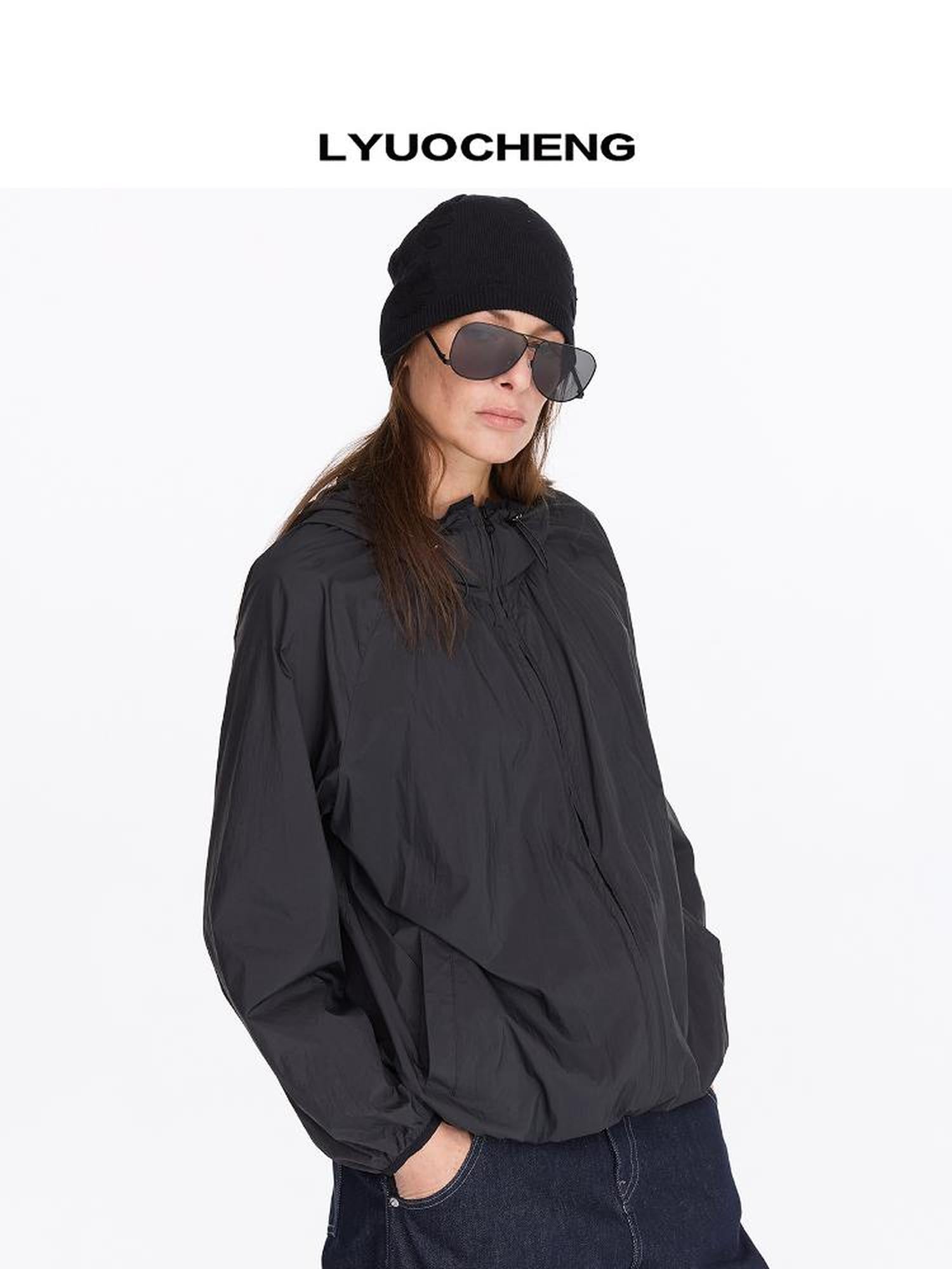 Lightweight Upf 50 Plus Hooded Sun Protection Jacket