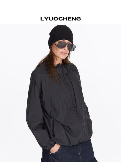 Lightweight Upf 50 Plus Hooded Sun Protection Jacket