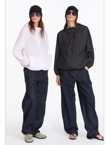 Lightweight Upf 50 Plus Hooded Sun Protection Jacket