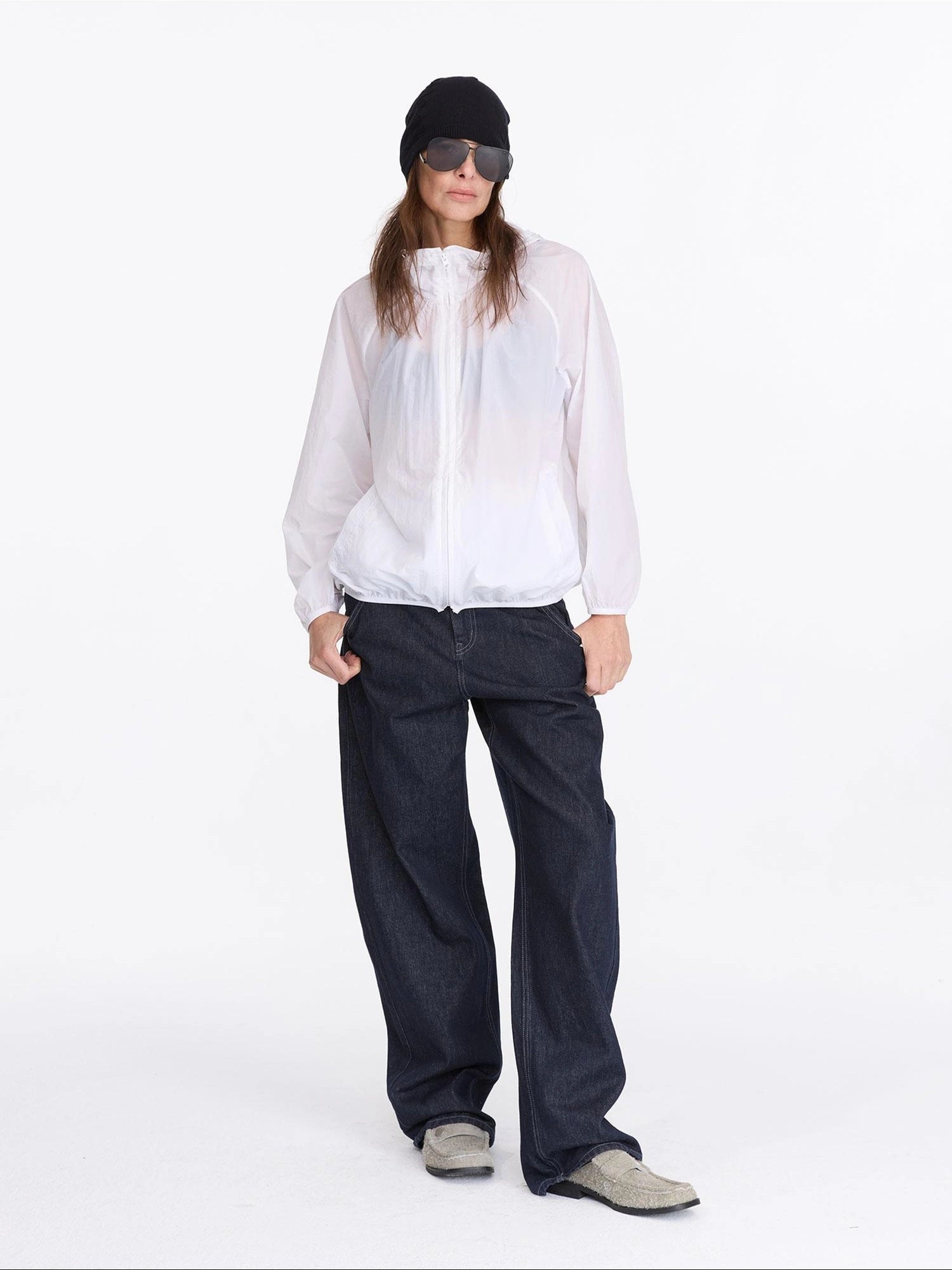 Lightweight Upf 50 Plus Hooded Sun Protection Jacket