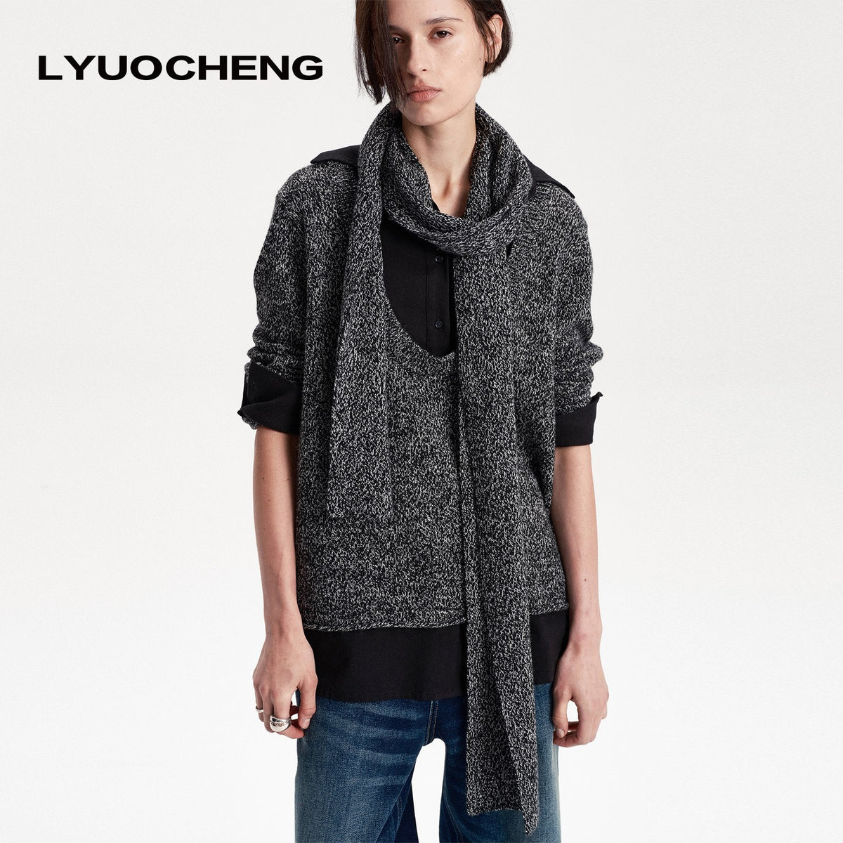 LYUOCHENG_Long_Rectangular_Solid_Wool_Blend_Women&