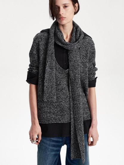 LYUOCHENG Long Rectangular Solid Wool Blend Women&