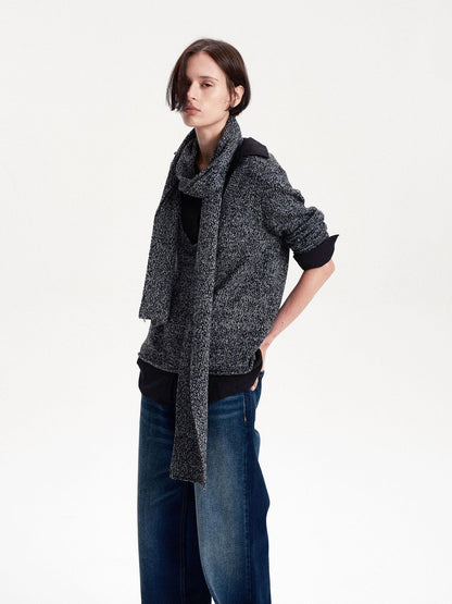 LYUOCHENG Long Rectangular Solid Wool Blend Women&