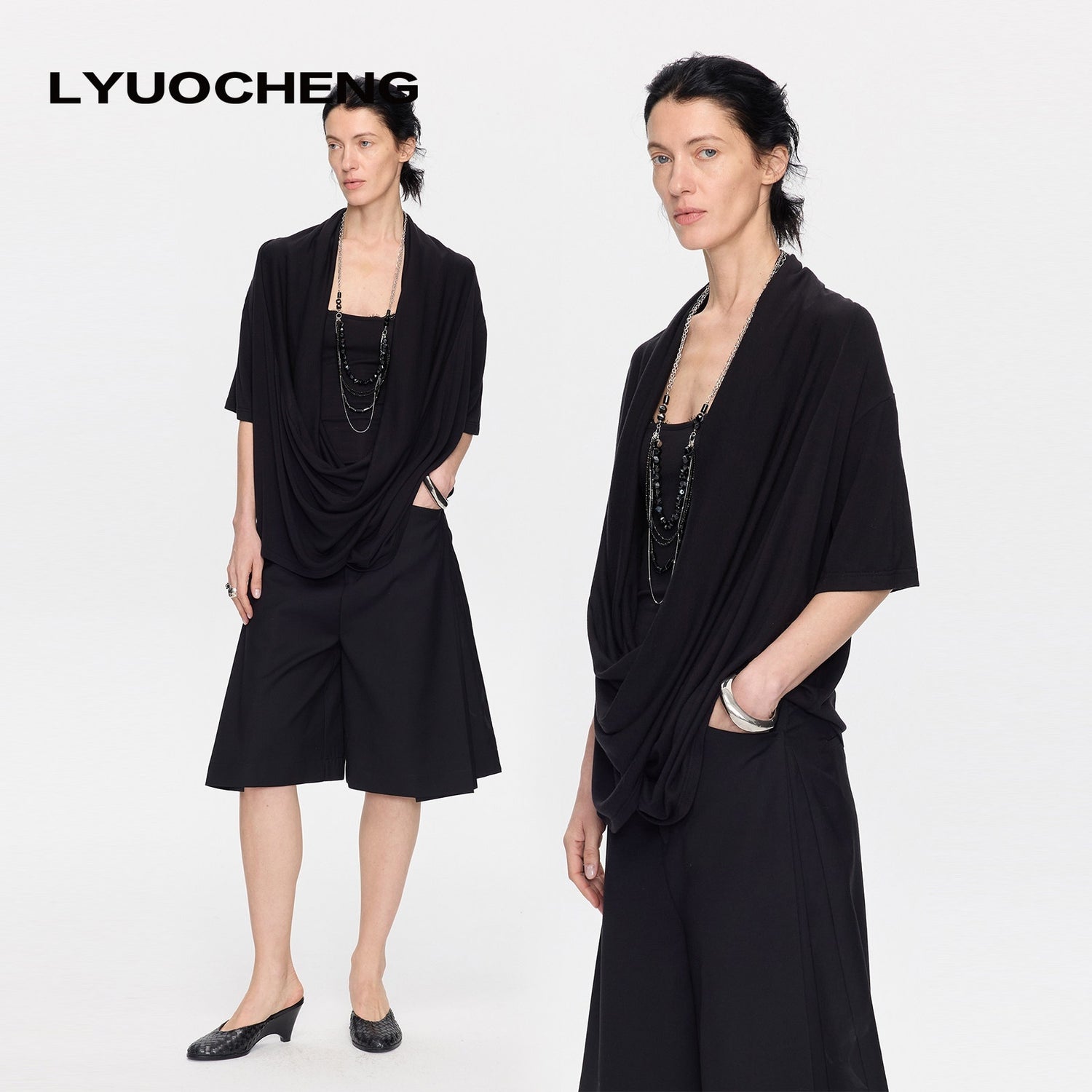 LYUOCHENG_Loose_Irregular_Draped_Neck_Two_Piece_Women&