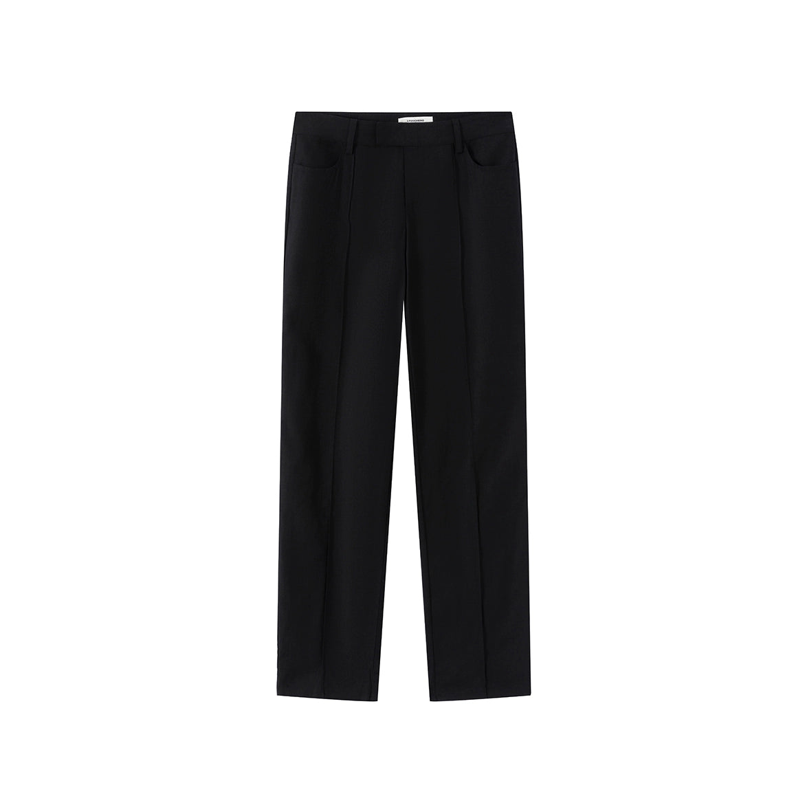 LYUOCHENG_Low_Rise_Linen_Like_Trousers_Straight_Leg_MISSTT