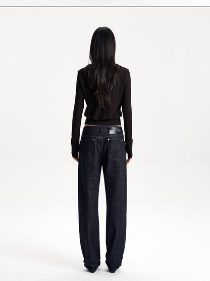 LYUOCHENG Low Waist Pocket Cotton Women&