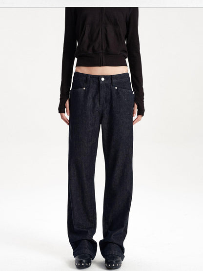 LYUOCHENG Low Waist Pocket Cotton Women&