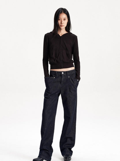 LYUOCHENG Low Waist Pocket Cotton Women&