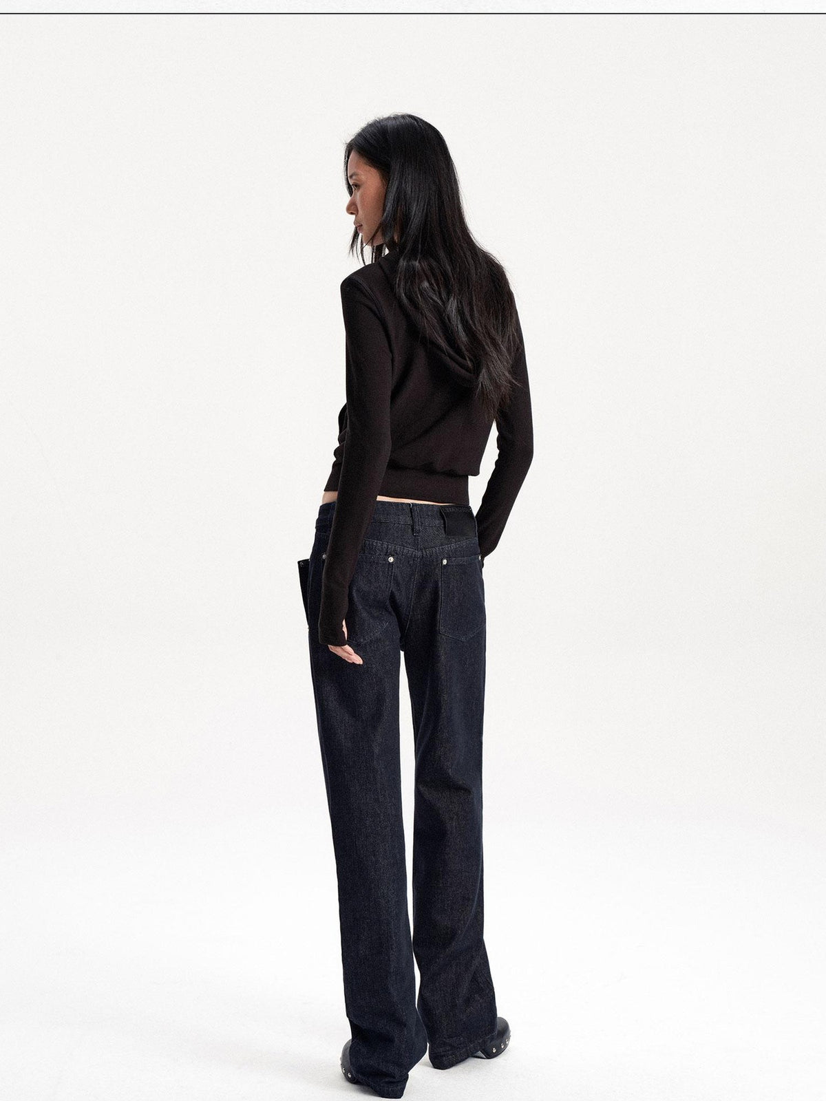 LYUOCHENG Low Waist Pocket Cotton Women&