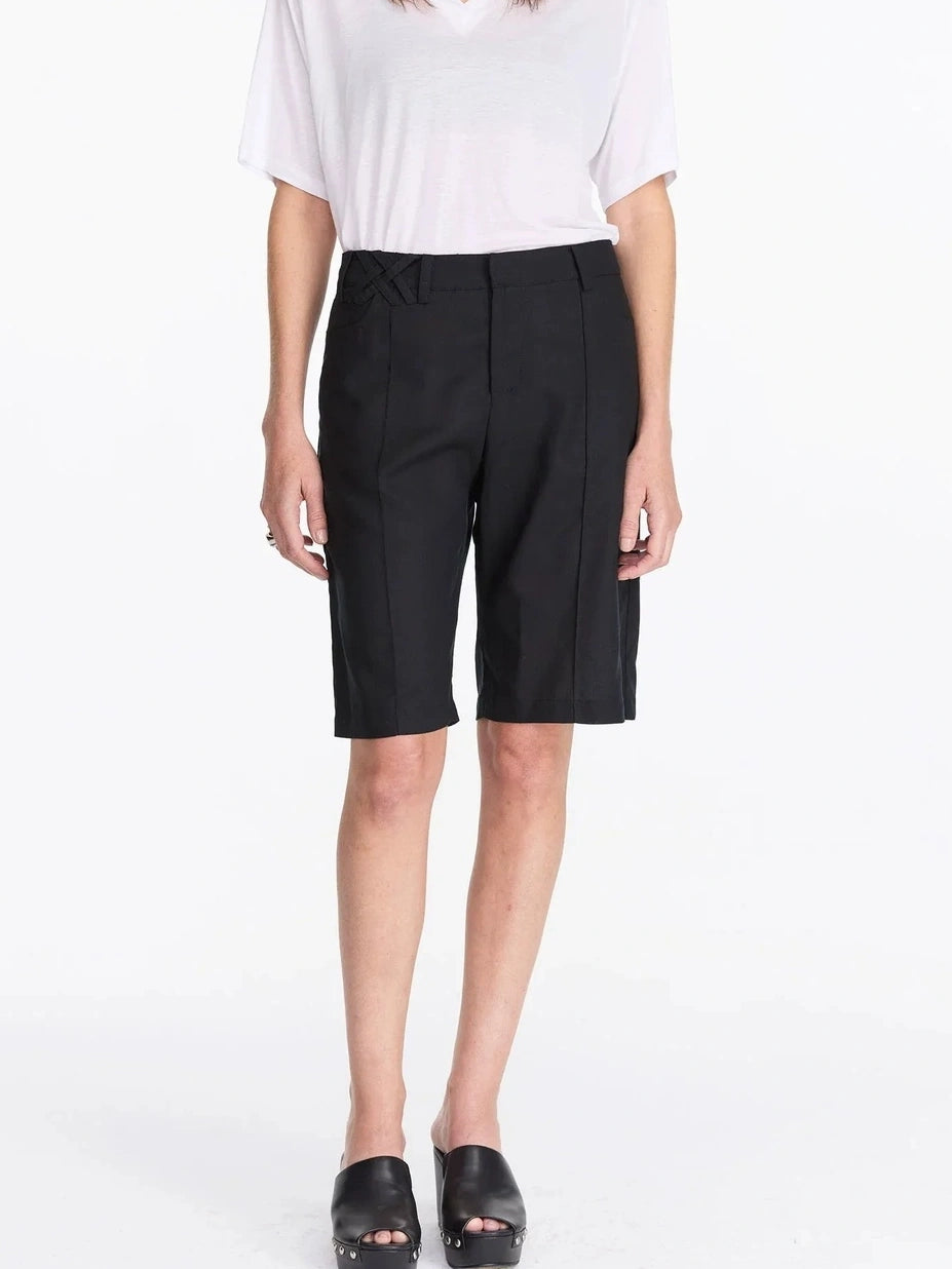 LYUOCHENG Lyo Cell Linen Feel Straight Shorts
