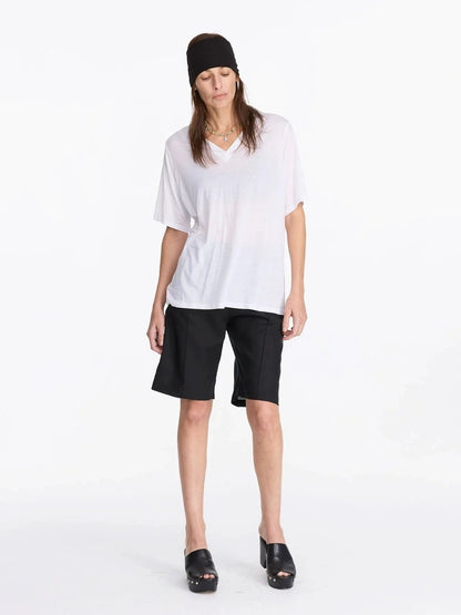 LYUOCHENG Lyo Cell Linen Feel Straight Shorts