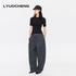 LYUOCHENG_Minimalist_Crew_Neck_Mid_Sleeve_Stretch_Women&
